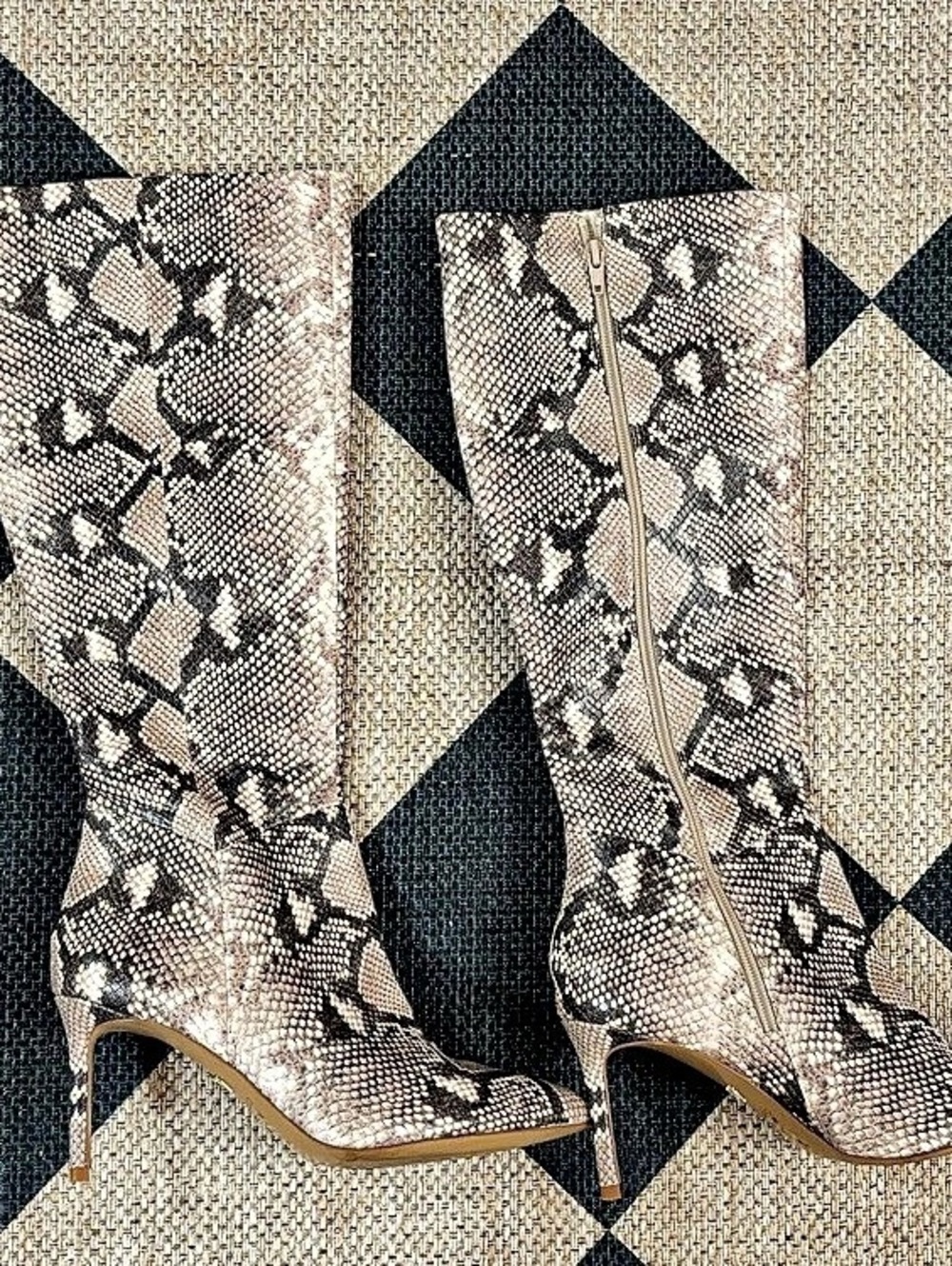 Aldo Snake Print Pointed Toe Heels US 8
